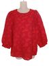 Jade Floral Red Long Sleeve Blouse Size S - photo 1