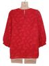 Jade Floral Red Long Sleeve Blouse Size S - photo 2