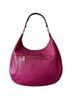 Coach 100% Leather Solid Pink Burgundy Red Leather Hobo One size - photo 2