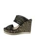 Vince Camuto Black Gold Wedges Size 6 - photo 1
