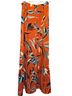 DR2 100% Rayon Floral Multi Color Orange Blue Black Casual Skirt Size S - photo 1