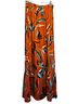 DR2 100% Rayon Floral Multi Color Orange Blue Black Casual Skirt Size S - photo 2