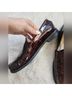 Stuart Weitzman 100% Patent Leather Tropical Brown Flats Size 8 1/2 - photo 13