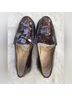 Stuart Weitzman 100% Patent Leather Tropical Brown Flats Size 8 1/2 - photo 3