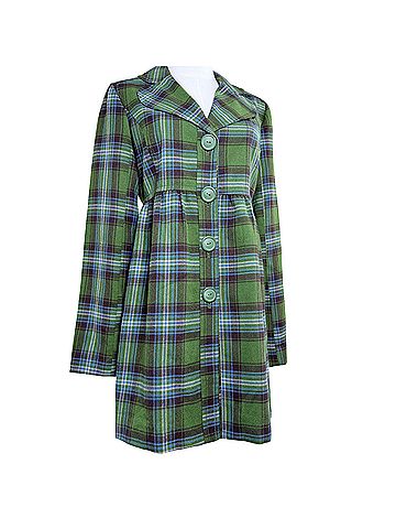 Susina green plaid  Coat (view 1)