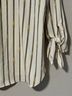 MICHAEL Michael Kors Stripes White Gold Brown Long Sleeve Blouse Size XL - photo 6
