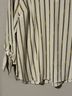 MICHAEL Michael Kors Stripes White Gold Brown Long Sleeve Blouse Size XL - photo 5