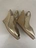 Lilly Pulitzer 100% Leather Gold Wedges Size 8 - photo 5