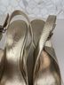 Lilly Pulitzer 100% Leather Gold Wedges Size 8 - photo 3