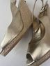 Lilly Pulitzer 100% Leather Gold Wedges Size 8 - photo 9