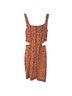 AFRM Damask Red Multi Color Casual Dress Size S - photo 2