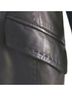 Anne Klein 100% Leather Black Coat Size L - photo 12
