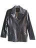 Anne Klein 100% Leather Black Coat Size L - photo 1