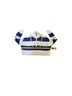 STAUD Stripes Blue White Pullover Sweater Size M - photo 5
