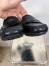 Ecco 100% Leather Solid Black Flats Size 6 - photo 5