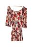 Alexia Admor Floral Pink Red Burgundy Orange Casual Dress Size XL - photo 5
