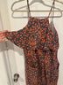 Anthropologie Floral Orange Gray Jumpsuit Size M - photo 6