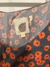 Anthropologie Floral Orange Gray Jumpsuit Size M - photo 3