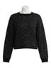 Z Supply Print Black Gleam Sequin Sweater Size S - photo 1
