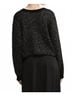 Z Supply Print Black Gleam Sequin Sweater Size S - photo 3