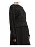 Z Supply Print Black Gleam Sequin Sweater Size S - photo 4
