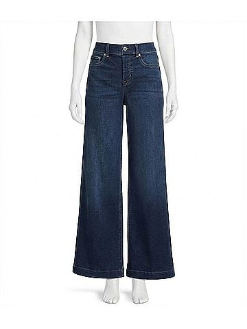 SPANX 2.0 Stretch Pull On Wide Leg Jeans (view 1)