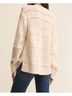 Z Supply Print White Cento Cable Sweater Size M - photo 3