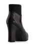 Andrea Black Women's Block Heel Boots Size 8 - photo 3