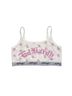 Ed Hardy Graphic White Tophat Skull Elastic Bralette Size S - photo 1