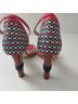 Jil Sander Print Red Tan Heels Size 8 1/2 - photo 4