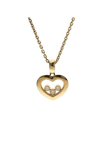 Chopard Chopard Happy Diamonds Necklace 79A611 Pink Gold (18K) Diamond Men,Women Fashion Pendant Necklace (Pink Gold) (view 1)