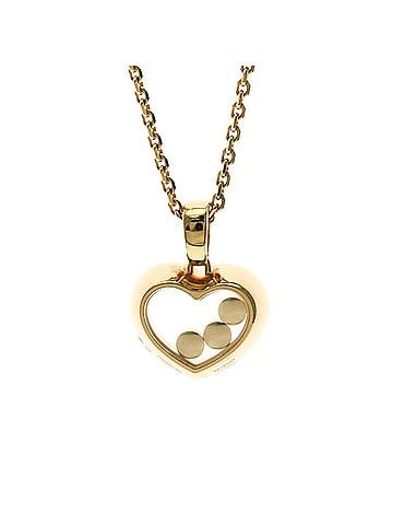 Chopard Chopard Happy Diamonds Necklace 79A611 Pink Gold (18K) Diamond Men,Women Fashion Pendant Necklace (Pink Gold) (view 2)
