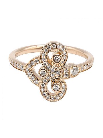 Tiffany & Co. Tiffany & Co. Fleur-de-lis Diamond Ring - 18K Pink Gold (PG) Women's Tone Clear (view 2)