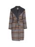 Elie Tahari Plaid Blue Gray Coat Size S - photo 1