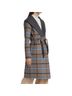 Elie Tahari Plaid Blue Gray Coat Size S - photo 4