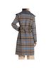 Elie Tahari Plaid Blue Gray Coat Size S - photo 2