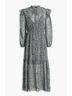 Maje Floral Blue Casual Dress Size 6 - photo 4