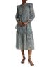 Maje Floral Blue Casual Dress Size 6 - photo 1