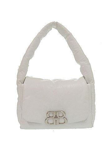 Balenciaga Excellent condition Balenciaga Monaco sling bag, BB logo, 787896, silver hardware, calf leather, white, handbag, one-shoulder 1386BALENCIAGA (view 1)