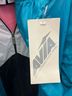 Avia 100% Nylon Color Block Blue Pink White Black Windbreaker Size L - photo 4