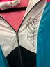 Avia 100% Nylon Color Block Blue Pink White Black Windbreaker Size L - photo 5