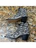 Diane von Furstenberg Snake Print Multi Color Ankle Boots Size 11 - photo 5