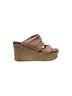 Civico 10 Tan Wedges Size 8 - photo 1
