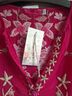 Johnny Was 100% Rayon Aztec Or Tribal Print Graphic Solid Tropical Floral Pink Yellow Blue Long Sleeve Blouse Size S - photo 4