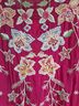 Johnny Was 100% Rayon Aztec Or Tribal Print Graphic Solid Tropical Floral Pink Yellow Blue Long Sleeve Blouse Size S - photo 11