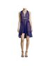 Thurley 100% Polyester Blue Tan Cocktail Dress Size 2 - photo 5