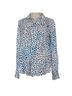 Cloth & Stone 100% Rayon Print Blue Black Long Sleeve Button-Down Shirt Size S - photo 1