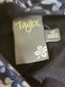 Taylor 95% Polyester 5% Spandex 100% Polyester Print Blue Gray Casual Dress Size 10 - photo 5