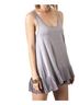 Umgee Silver Pleated Tank Top in Silver Size S - photo 2