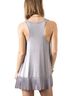 Umgee Silver Pleated Tank Top in Silver Size S - photo 4